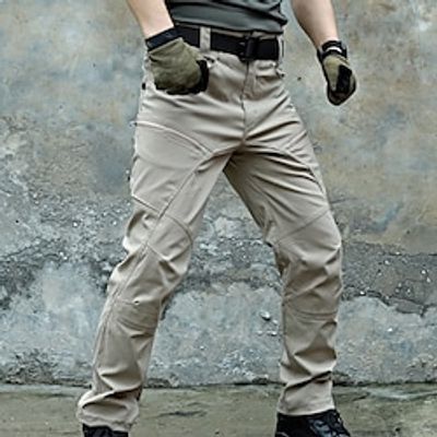 Men's Cargo Pants Cargo Trousers Tactical Pants Multi Pocket Straight Leg Plain Wearable Casual Daily Holiday Sports Fashion Black Green Lightinthebox