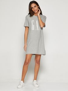 Logo Short Sleeve T-Shirt Dress