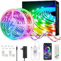 LED Strip Lights 65.6Ft-20M Color Changing LED Light Strips with Music Sync Remote Built-in Mic Bluetooth App Control RGB LED Lights for Bedroom Party Kitchen TV Home Lightinthebox - thumbnail