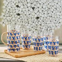 Embellished 5-Piece Pitcher and Glass Set
