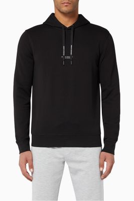 Logo Stretch Cotton Hooded Sweatshirt Logo Stretch Cotton Hooded Sweatshirt