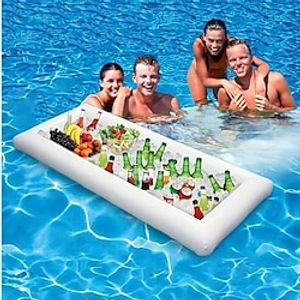 PVC Inflatable Ice Bar, Water Floating Tray, Beer / Cola Cup Tray, Inflatable Salad Tray, Float Row Float Table For Ice Bar Ice Bucket Drink miniinthebox