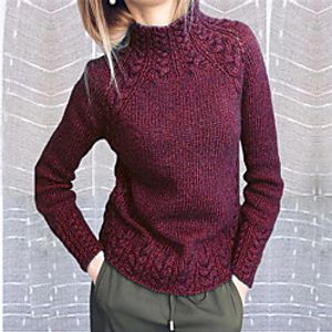 Women's Solid Color Sweater Long Sleeve Sweater Cardigans Round Neck Black Blue Red Wine miniinthebox