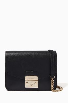 Small Metropolis Crossbody Bag in Leather