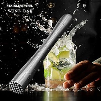 1pc Cocktail Shaker Stainless Steel Wine Mixing Stick Cocktail Shaker Ice Crusher Barware Tool. Lightinthebox