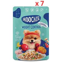 Moochie Dog Food Casserole With Turkey - Weight Control Pouch 85G (Pack of 7)