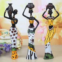 3Pcs Exotic Dolls Resin Crafts