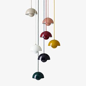 LED Pendant Light Bedside Light Dining Room Living Room Modern Nordic Style Black White Yellow Blue Pink Gray Red 23cm Single Design Metal 110-240 V Lightinthebox