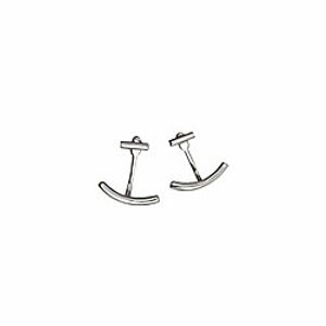 line bar ear cuff jacket minimalist stud earrings for women girls sensitive ear s925 sterling silver fashion chic delicate simple geometric hypoallergenic piercing jewelry gifts bff birthday (silver) Lightinthebox