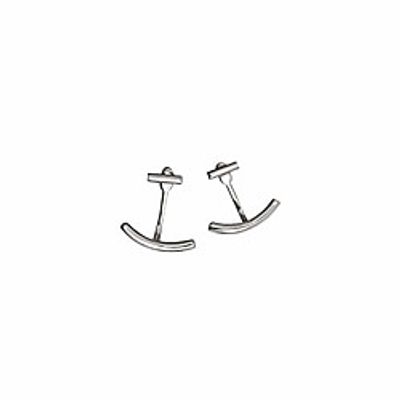 line bar ear cuff jacket minimalist stud earrings for women girls sensitive ear s925 sterling silver fashion chic delicate simple geometric hypoallergenic piercing jewelry gifts bff birthday (silver) Lightinthebox