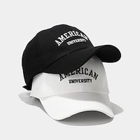 Women's Letter Embroidery Baseball Cap Snapback Hip Hop Summer Hat For Men's Couple High Quality Student Cotton Sun Hat Peaked Cap Lightinthebox - thumbnail