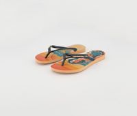 Womens Style 2 DC Flip Flops  Orange Combo - thumbnail