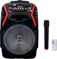 Olsenmark Rechargeable Party Speaker, 12 Inch - Black, (OMMS1278) Olsenmark Rechargeable Party Speaker, 12 Inch - Black, (OMMS1278)
