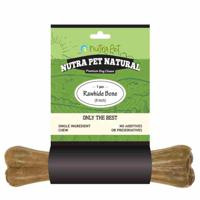 Nutrapet Rawhide Bone 8 Inch For Dogs