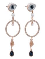 Swarovski Symbolic Hoop Earrings - Rose Gold Plated Swarovski Symbolic Hoop Earrings - Rose Gold Plated