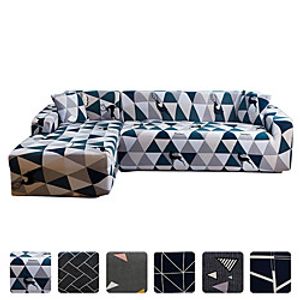 High Quality Print Dustproof All-powerful Slipcovers Stretch L Shape Sofa Cover Super Soft Fabric Couch Cover Sofa Furniture Protector With One Free Boster Case miniinthebox