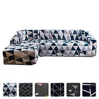 High Quality Print Dustproof All-powerful Slipcovers Stretch L Shape Sofa Cover Super Soft Fabric Couch Cover Sofa Furniture Protector With One Free Boster Case miniinthebox - thumbnail