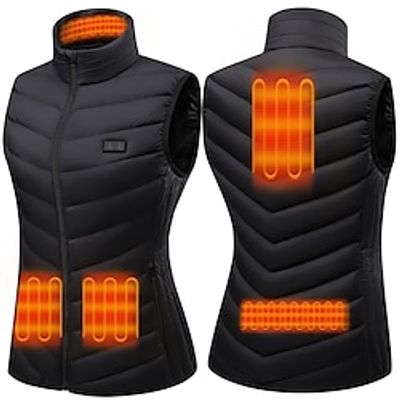 Women's Warm Heated Vest Lightweight Waterproof Comfortable And Durable Heated Vest Jacket For Outdoor Running And Climbing (Battery Not Included) miniinthebox