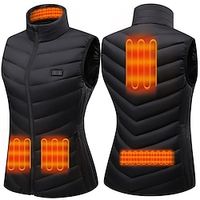 Women's Warm Heated Vest Lightweight Waterproof Comfortable And Durable Heated Vest Jacket For Outdoor Running And Climbing (Battery Not Included) miniinthebox - thumbnail