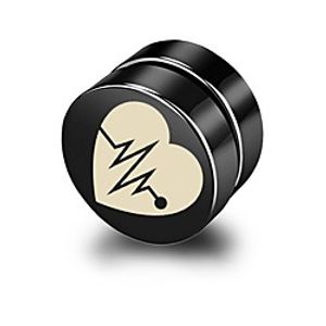 Men's Earrings Classic Holiday Birthday Stylish Simple Stainless Steel Earrings Jewelry Black For Street Formal Date Festival 1pc miniinthebox