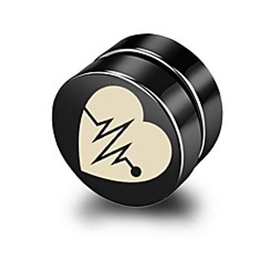 Men's Earrings Classic Holiday Birthday Stylish Simple Stainless Steel Earrings Jewelry Black For Street Formal Date Festival 1pc miniinthebox