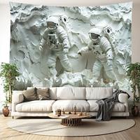 Relief Astronauts Hanging Tapestry Wall Art Large Tapestry Mural Decor Photograph Backdrop Blanket Curtain Home Bedroom Living Room Decoration Lightinthebox