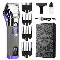 Powerful Metal Hair Clipper For Men - Stainless Steel Blade 2000mAh Battery Professional Hair Cutting Machine Lightinthebox - thumbnail
