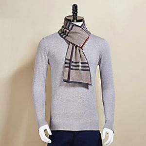 Men's Rectangle Scarf Daily As Per Picture Scarf Striped miniinthebox
