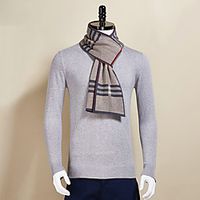 Men's Rectangle Scarf Daily As Per Picture Scarf Striped miniinthebox - thumbnail