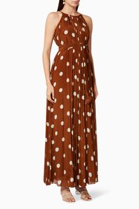 Polka Dot Chiffon Dress