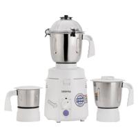 Geepas 3-in-1 Mixer Grinder |1200W Powerful Motor with Stainless Steel Jars | White | GSB44114