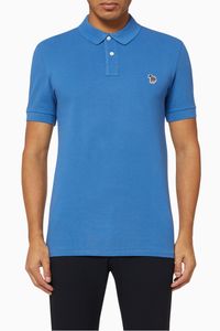 Striped Zebra Cotton Polo Shirt