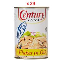 Century Tuna Flakes In Vegetable Oil ,420 Gms Pack Of 24 (UAE Delivery Only)