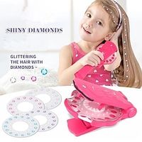 180PCS Diamond Toy Set Pretend Play Jewel Refill Set DIY Girls Hair Styling Tool Diamond Sticker Toys Gifts Lightinthebox - thumbnail
