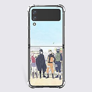 Naruto Cartoon Characters Phone Case For Samsung Z Flip Z Flip 3 Z Flip 2 Unique Design Protective Case Shockproof Dustproof Flip Full Body Case TPU miniinthebox