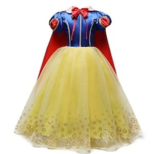 Kids Little Girls' Dress Stripes Ribbon bow Party  Evening As Picture Short Sleeve Cosplay Dresses All Seasons 2-9 Years Lightinthebox