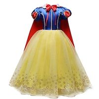Kids Little Girls' Dress Stripes Ribbon bow Party  Evening As Picture Short Sleeve Cosplay Dresses All Seasons 2-9 Years Lightinthebox - thumbnail