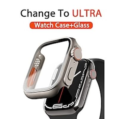 Watch Case with Screen Protector Compatible with Apple Watch Series 8 7 41mm 45mm / Series 6 5 4 SE 40mm 44mm Scratch Resistant Dust Proof Bumper Full Cover Hard PC Watch Cover miniinthebox