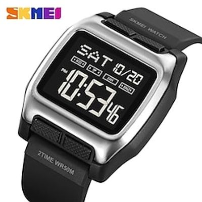 SKMEI Men Watch Fashion LED Digital Watches For Men Man Sports Military Wristwatches TPU Wristband Electronic Clock 2193 Lightinthebox