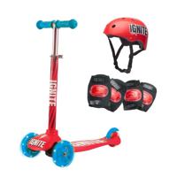 Ignite Glide Scooter 3 Wheels Combo Pack Red - IGN-COM-GLI-RED
