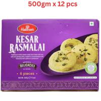 Haldirams Kesar Rasmalai 500Gm Pack Of 12 (UAE Delivery Only)