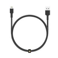 Aukey CB-BAL4 Braided Nylon MFI Lightning Cable 2M, Black