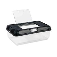 Trixie Transport And Feeding Box Black - 38X14X24Cm