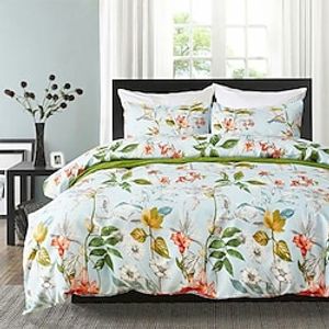 Three Piece Bedding Set, Quilt Cover Set, Bed Sheet Printed Home Textile Duvet Cover Set Comforter Set Lightinthebox