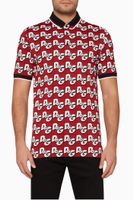 All-Over D&G Print Polo Shirt - thumbnail