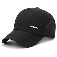 Men's Baseball Cap Sun Hat Trucker Hat Black White Polyester Mesh Fashion Casual Street Daily Letter Adjustable Sunscreen Breathable Lightinthebox