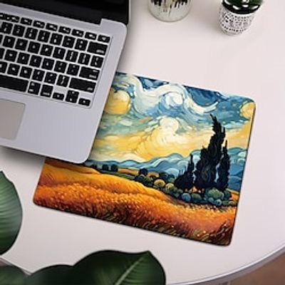 Mouse Pad Keyboard Pad Topographic Mouse Pad Mouse Pad for Keyboard with Anti-Slip Rubber Base Desk Pad Lightinthebox