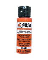 Folkart Extreme Glitter Multisurface Paint Pumpkin Orange
