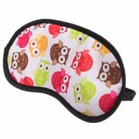 Owl Cartoon Breathable Blindfold Sleeping Travel Rest Soft Eye Mask