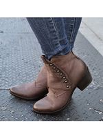 Women's Comfortable Thick Heel Boots - thumbnail